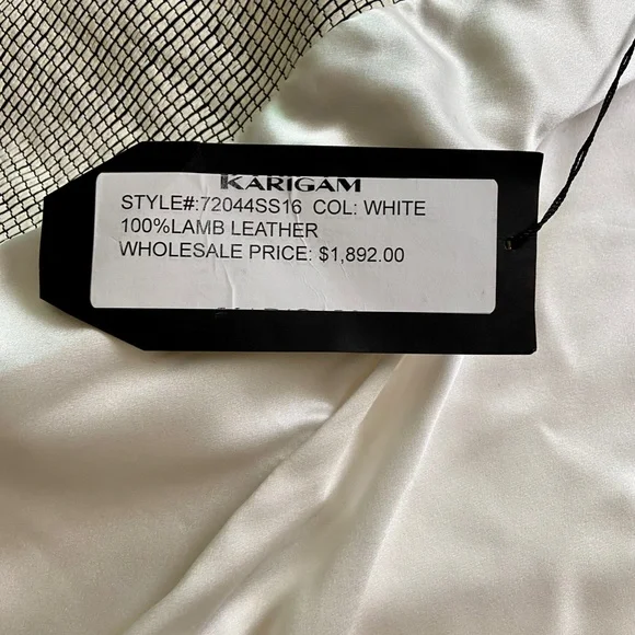 Karigam 100% Lamb Leather Jacket Small